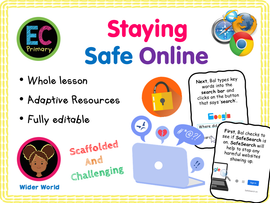 Staying Safe Online - KS1/Year 2