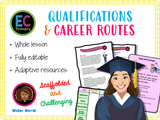 Year 3 - Career Routes and Qualifications