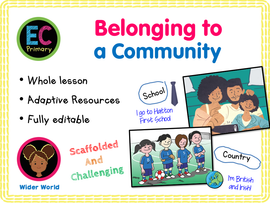 Belonging to a Community - KS1/Year 2