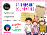 Friendship boundaries