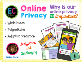 Internet Safety PSHE - Online Privacy and Personal Data
