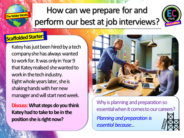 Job Interviews and Preparation Careers / PSHE Lesson – EC Publishing