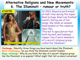 Conspiracy Theories and the Illuminati - Alternative RE Lesson