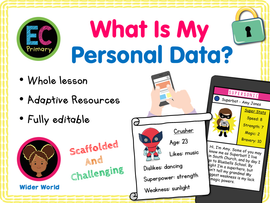 Personal Data - KS1/Year 2
