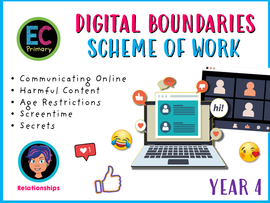 Year 4 Unit 3 - Digital Boundaries (FREE SOW)