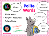 Polite words - KS1 - Year 1
