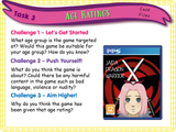 Year 3  - Age-appropriate content - age ratings