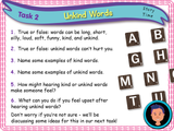 Unkind Words KS1/Year 2