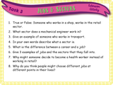 Year 3 - Jobs and Sectors