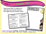 Protected Characteristics and the Equality Act - Year 6