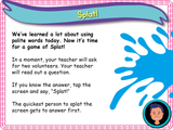 Polite words - KS1 - Year 1