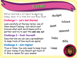 Year 4 - Keeping Track of Money - Budgeting