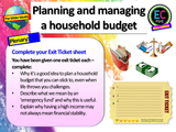 Managing a Household Budget - Finance + Money PSHE Lesson