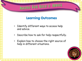 Year 5 - Asking for Help and Advice PSHE