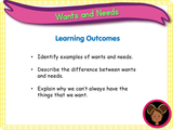 Wants and Needs - KS1/Year 2