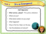 Accidents and Emergencies - Calling 999 -  KS1/Year 2