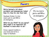 Accidents and Emergencies - Calling 999 -  KS1/Year 2