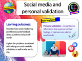 Social Media and Validation - Mental Health PSHE Lesson