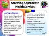 Freshers' Flu, Meningitis, Vaccinations and Health Services KS5 PSHE Lesson