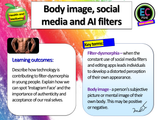 Body Image, AI, Filters and Social Media - PSHE Lesson