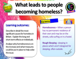 Homeless in Britain - 2 hour PSHE / Citizenship Lesson