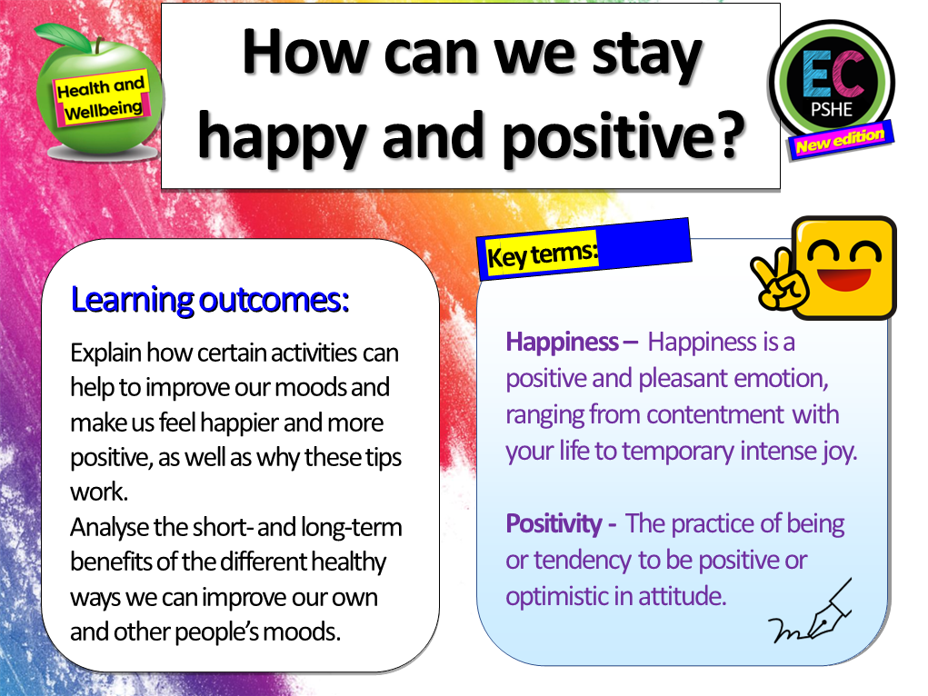 Positivity Lessons Happiness and Positivity PSHE Lesson – EC Publishing
