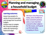 Managing a Household Budget - Finance + Money PSHE Lesson