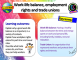 Work-Life Balance, Employment Rights and Trade Unions PSHE Lesson