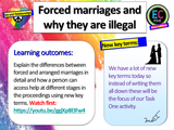 Forced Marriage in the UK PSHE Lesson