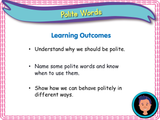 Polite words - KS1 - Year 1