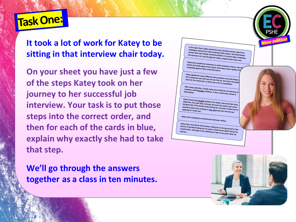 Job Interviews and Preparation Careers / PSHE Lesson – EC Publishing