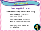 New! Let's Be Friends - EYFS/Reception