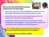 Choosing Post-16 Options PSHE / Careers Lesson