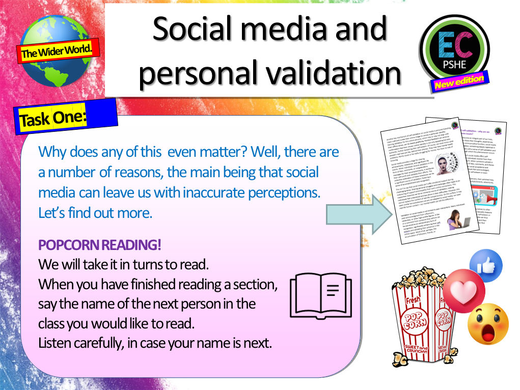 Social Media and Validation - Mental Health PSHE Lesson – EC Publishing