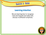 Year 3 - Personal safety and risk