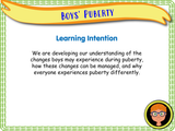 Year 5 - Boys' Puberty PSHE