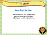 Year 4 - Importance of Sleep + Sleep Hygiene