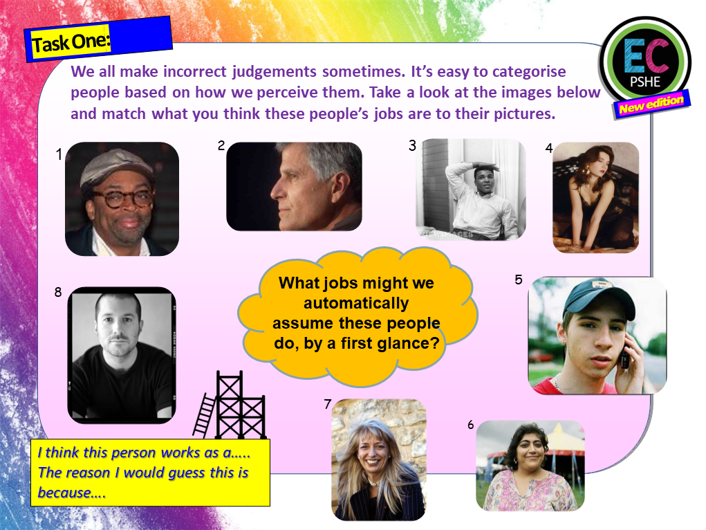 Stereotypes Lessons Stereotypes and Stereotyping PSHE Lesson – EC Publishing