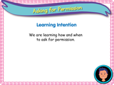 Asking for permission KS1 - Year 1
