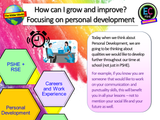 Personal Development and Targets - PD PSHE Lesson