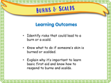 Year 3 -  First Aid  Part 1 - Burns and Scalds