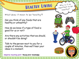 Living a healthy lifestyle PSHE