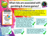 Gambling Risks and Consequences PSHE Lesson