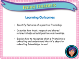 Year 4 - Positive Friendships