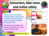 Online Safety - Extremism and Fake News PSHE Lesson