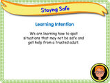Staying Safe - KS1 - Year 1