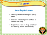 Year 4 - Importance of Sleep + Sleep Hygiene
