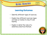 Year 5  - Being Healthy - Exercise (Part 2 of 2)
