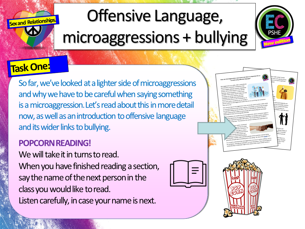 Microaggressions, Offensive Language and Bullying PSHE Lesson – EC ...
