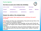 Why does God allow suffering? RE KS3 lesson